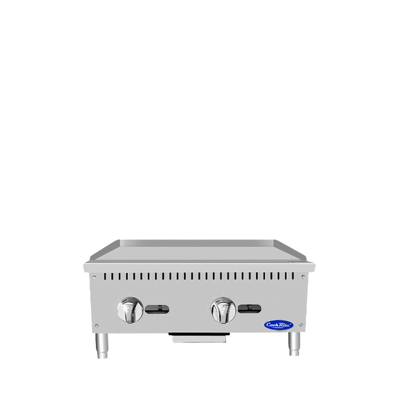 CookRite 24-in Countertop Manual Griddle w/ 60,000 BTU