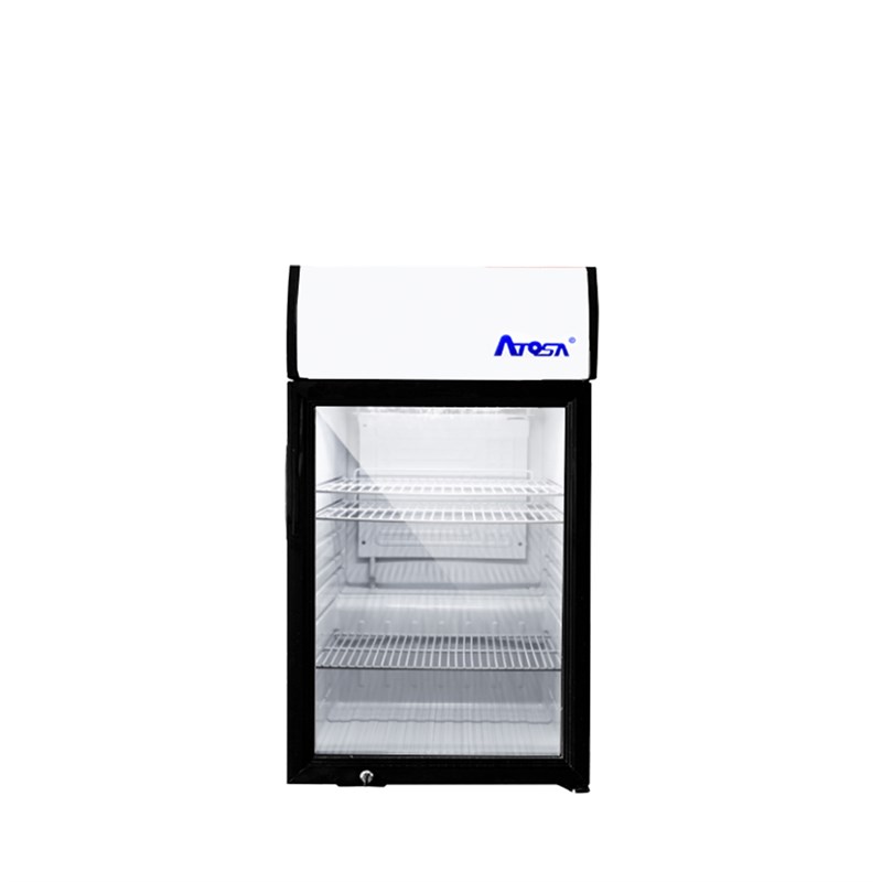 Compact Refrigerated Countertop Merchandiser w/ Display Panel (3 Cu Ft)