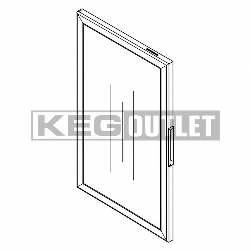 Atosa Glass Door for MCF8707ES(GR)/MCF8723GR/MCF8724GR (Left) - W0412815