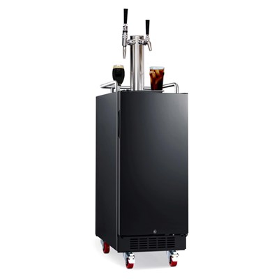 15" Compact Dual Tap Nitro + Still Empwered Kegerator