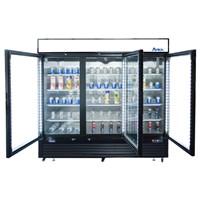 Atosa Upright Freezer/Merchandiser / Three Door, Black Cabinet (69.5cuft) - Bottom Mount (Alternate View 3)
