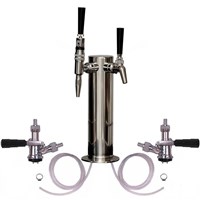 Cold Brew & Nitro Coffee Tower - 2 Faucets - Commercial Sanke D / 