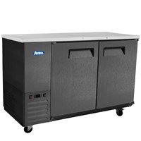 Atosa 69-in Shallow Depth (24-1/2-in) Back Bar Cooler (Black Exterior) (Alternate View 2)