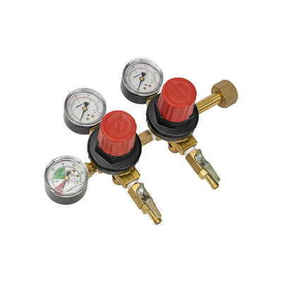 Dual Body Primary CO2 Regulator - MFL Outlets and Check Valves - Taprite 740 Series (Alternate View 2)