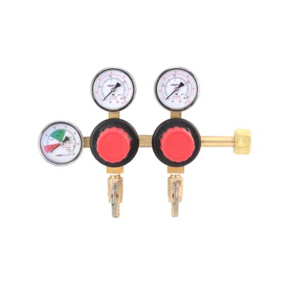 Dual Body Primary CO2 Regulator - MFL Outlets and Check Valves - Taprite 740 Series (Alternate View 3)