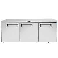 Atosa AUR72SD 72-in Three-Door Undercounter Refrigerator (Alternate View 1)