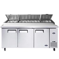 Atosa 93-in Refrigerated Pizza Prep Table w/ 12 Stainless Steel Pans (Alternate View 3)