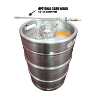 Tri-Clamp 1/2 bbl Sanke Keg w/ Removable Spear (Alternate View 2)