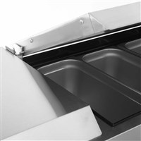 Atosa 36-in Refrigerated Sandwich Prep Table w/ 15 Stainless Steel Pans (Alternate View 3)