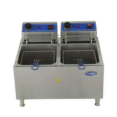 Atosa 32lb Dual Tank Electric Countertop Fryer (Alternate View 3)