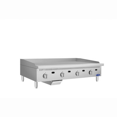 Atosa CookRite ATG-4824-S 48" Thermostatic Polished Steel Griddle, 120,000 BTU (Alternate View 2)