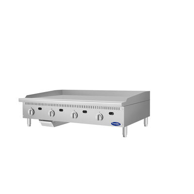 Atosa CookRite ATG-4824-S 48" Thermostatic Polished Steel Griddle, 120,000 BTU (Alternate View 3)