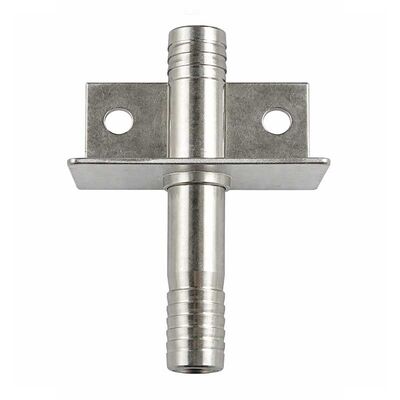 Wall Bracket - 3/8" Barb x 3/8" Barb (Stainless Steel) (Alternate View 1)