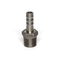 1/4" NPT to 1/4" Barb Stainless Steel Fitting / 1/4" NPT to 1/4" Barb Stainless Steel Fitting