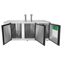 Atosa Dual Tower 4 Tap Draft Beer Kegerator (MKC90GR) (Alternate View 2)