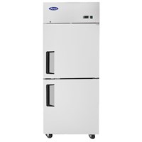 Atosa Upright Freezer / Divided Door, Right Hinged - Top Mount / Top Mount (2) Divided Door Freezer Right Hinged