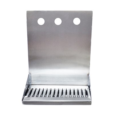 Drip Tray for 3 Draft Beer Faucets - with drain / 