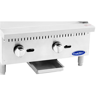 CookRite 36-in Countertop Manual Griddle w/ 90,000 BTU (Alternate View 6)
