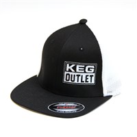 Keg Outlet Fitted Trucker Hat (FlexFit 2-Tone Trucker) (Alternate View 1)