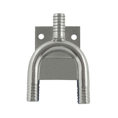 Wall Bracket Y-Splitter - 3/8" Barbs - Stainless Steel (Alternate View 1)
