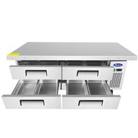 Atosa 76-in Refrigerated Chef Base (Alternate View 2)