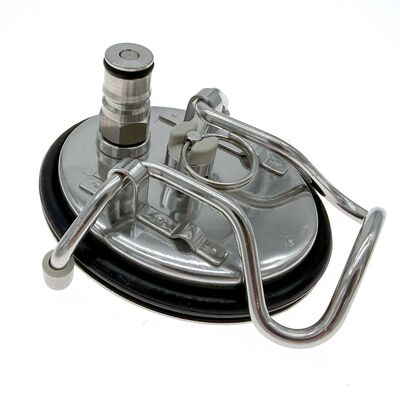 Corny Keg Lid with Ball Lock Liquid Out Post / Corny Keg Lid with Ball Lock Liquid Out Post