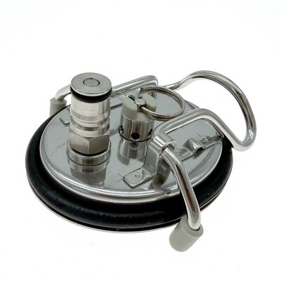 Corny Keg Lid with Ball Lock Liquid Out Post (Alternate View 2)
