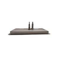 16” x 7" Flush Mount Drip Tray With Rinser – Polished Stainless Steel (Alternate View 2)