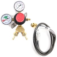 Taprite Wall Mount Regulator w/ Y Splitter and High Pressure Hose / 