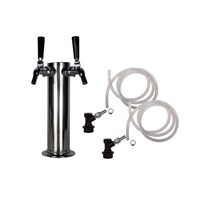 Beer Tower - 2 Perlick 630SS Faucets - Homebrew Ball Lock (Alternate View 1)