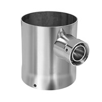 3" Draft Beer Tower Extension - Single Tap (Polished SS) (Alternate View 1)