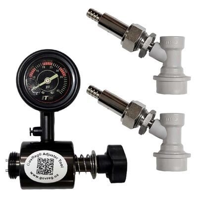GovReg® Starter Kit (Ball Lock) / 2 GovRegs, Beer Nuts, Washers, Gas Disconnects w/ Adapters (Alternate View 1)