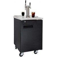 NitroNow Commercial Dual Faucet On-Demand Nitro Coffee & Iced Coffee Kegerator / 
