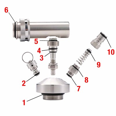 Complete Gasket Kit for Mini Keg Dispenser Cap / 
