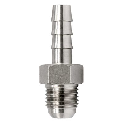 1/4" MFL to Barbed Fitting Stainless Steel / 1/4" NPT to 1/4" Barb Stainless Steel Fitting
