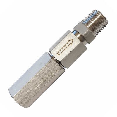 Dual Stage Check Valve - 304 Stainless - 1/4" FPT X MPT / Dual Stage Check Valve - 304 Stainless - 1/4" FPT