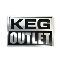 Keg Outlet Etched Aluminum Emblem (4.5" X 3") (Alternate View 1)