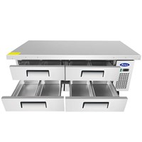 Atosa 72-in Refrigerated Chef Base (Alternate View 2)