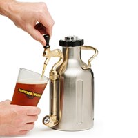 GrowlerWerks Pressurized Stainless Steel Growler with Faucet - 64 oz (Alternate View 5)