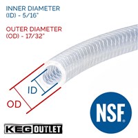 Reinforced Braided Hose (5/16" ID X 17/32" OD) - 100 ft Roll (Alternate View 2)