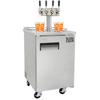 4 Faucet Commercial Grade Kombucha Kegerator (Stainless) / 