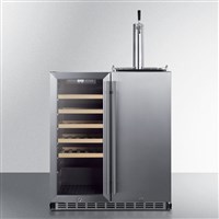 30" Built-In Wine Cellar Combo Kegerator (Indoor/Outdoor) / 30" Built-In Wine Cellar Combo Kegerator