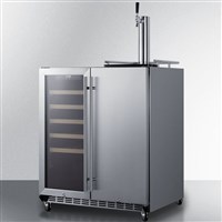 30" Built-In Wine Cellar Combo Kegerator (Indoor/Outdoor) (Alternate View 2)
