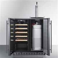 30" Built-In Wine Cellar Combo Kegerator (Indoor/Outdoor) (Alternate View 3)