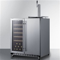 30" Built-In Wine Cellar Combo Kegerator (Indoor/Outdoor) (Alternate View 4)