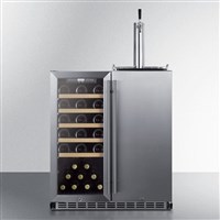 30" Built-In Wine Cellar Combo Kegerator (Indoor/Outdoor) (Alternate View 5)