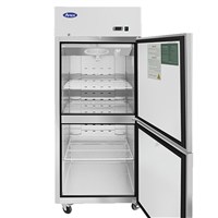 Atosa Upright Refrigerator / Divided Door, Right Hinged - Top Mount (Alternate View 2)