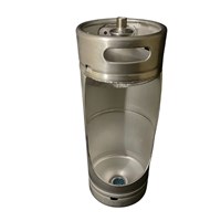 Keg Urinal w/ Flusher & Drain - 1/6 bbl Slim Keg (Alternate View 1)