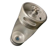 Keg Urinal w/ Flusher & Drain - 1/6 bbl Slim Keg (Alternate View 3)