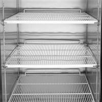 Atosa Upright Refrigerator w/ One Glass Door & Stainless Interior/Exterior - Bottom Mount (Alternate View 3)